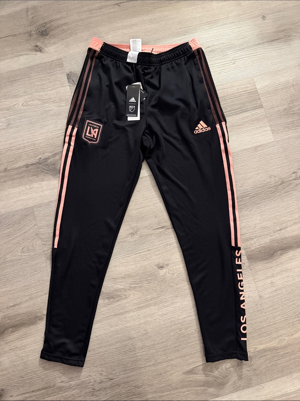 adidas Black & Pink Los Angeles Joggers for Kids